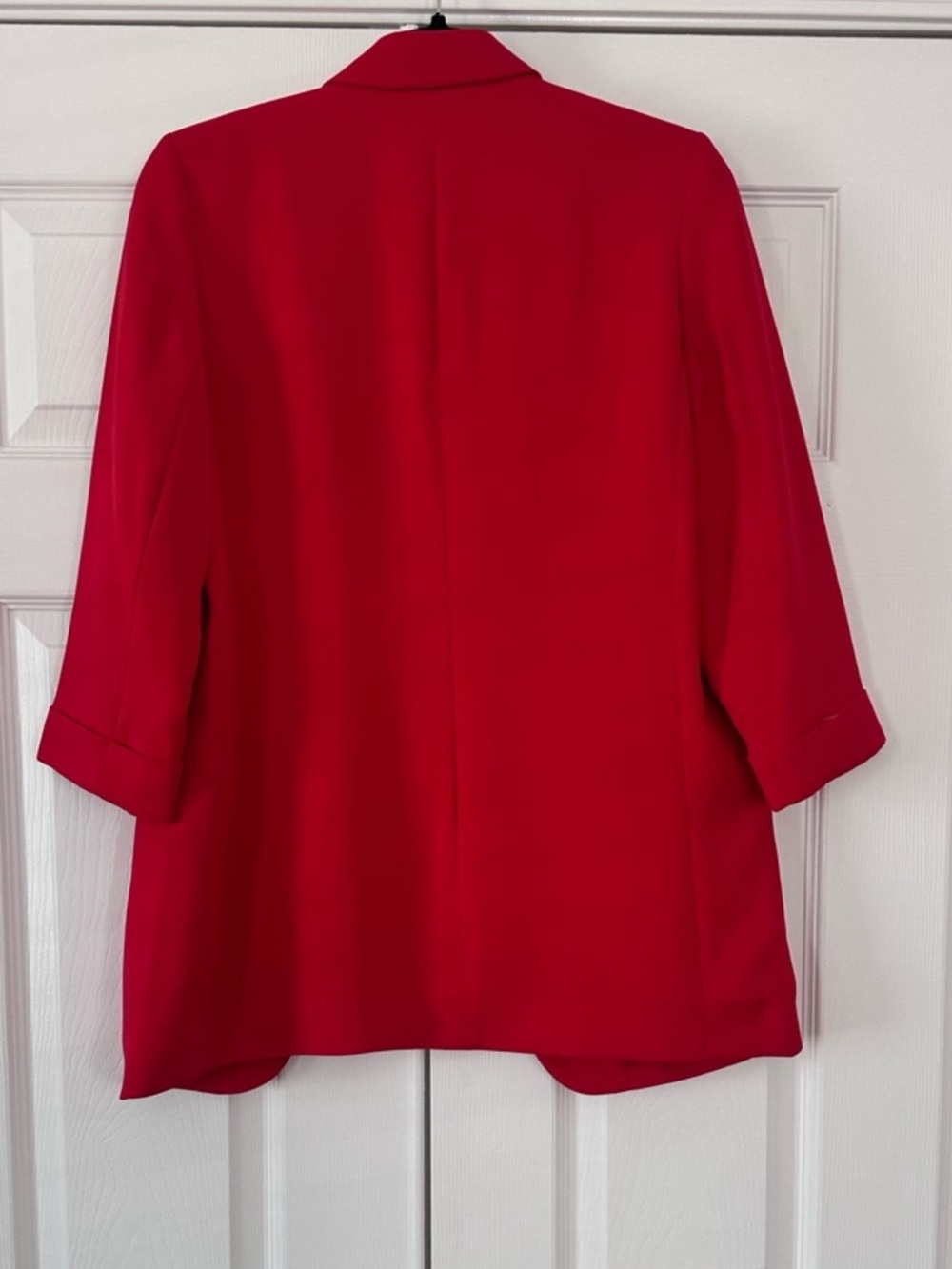 Express Red Boyfriend Blazer Size Medium - Picture 4 of 7